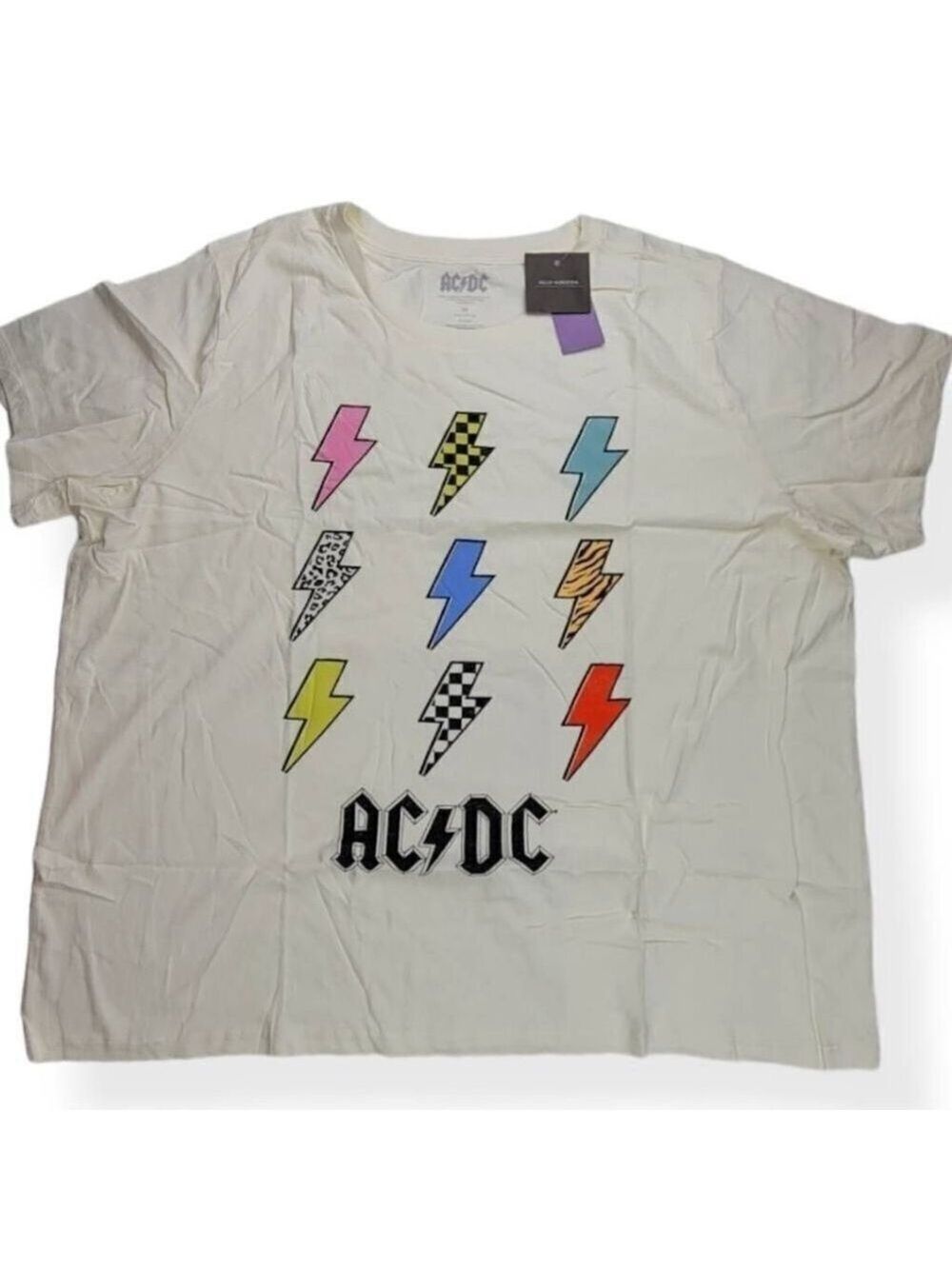 AC/DC Cream Color Tee 3X